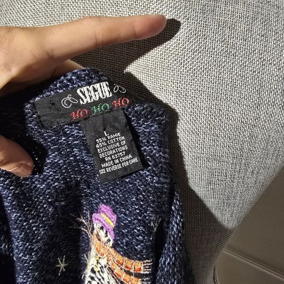 SEGUE vintage Funky/ugly Christmas Knit Vest - Picture 5 of 5